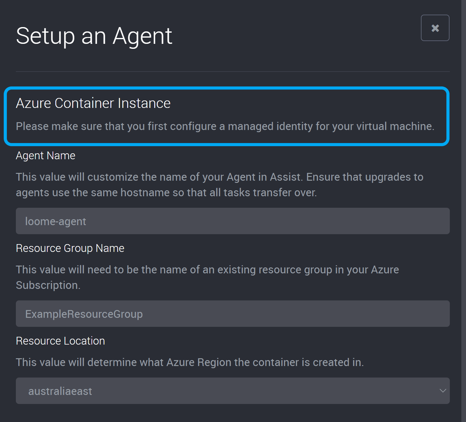 Configure Managed Identity