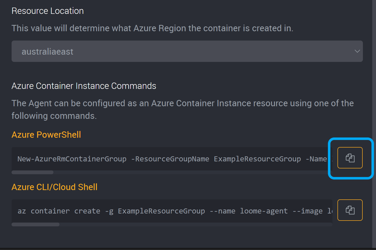 Azure PowerShell command