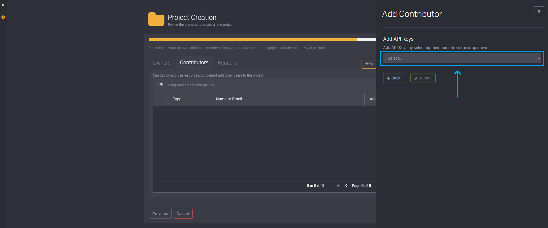 Choose an API key