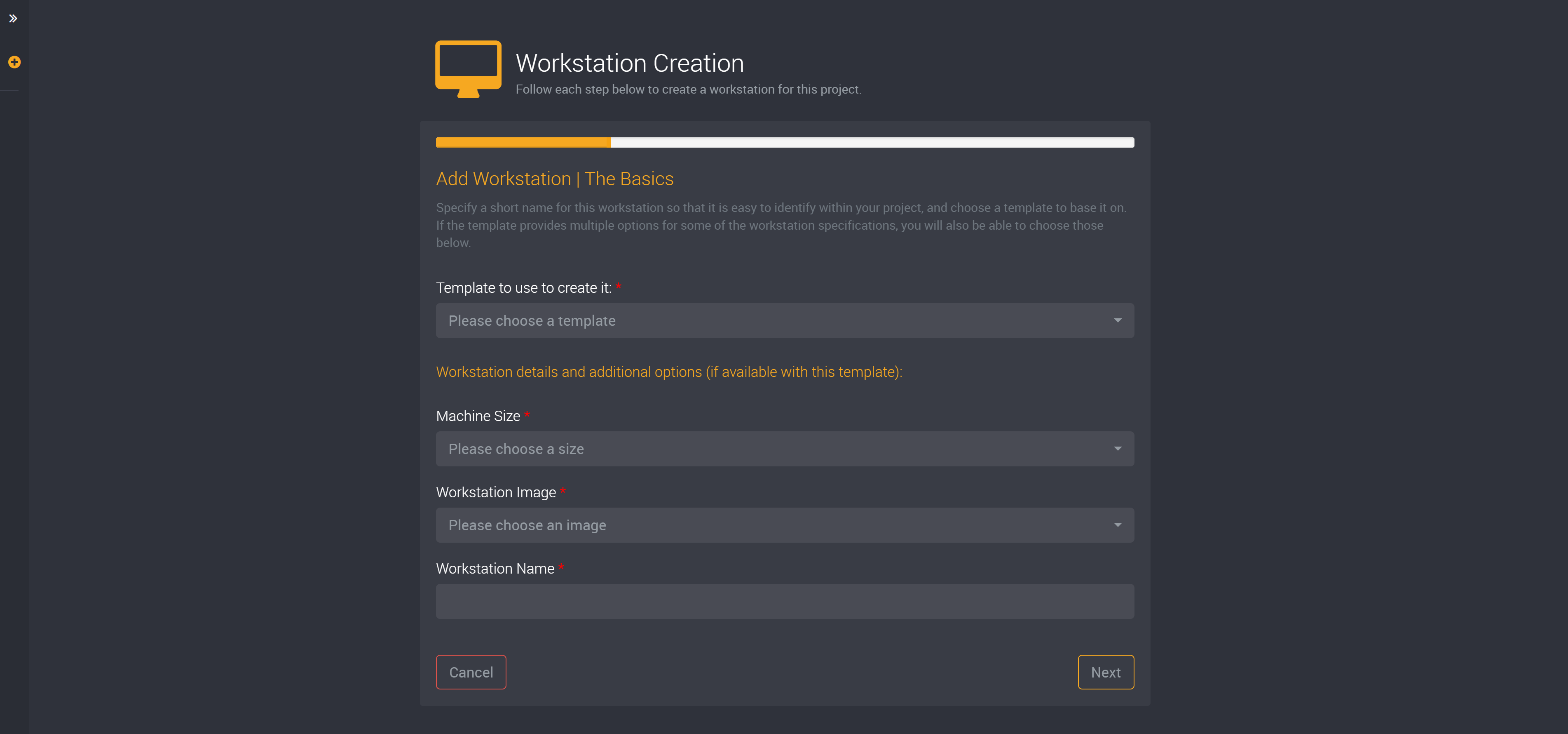 Basics of the workstation