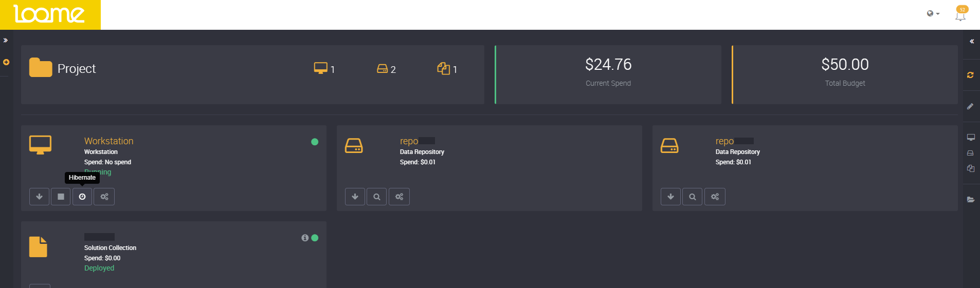 hibernation checkbox