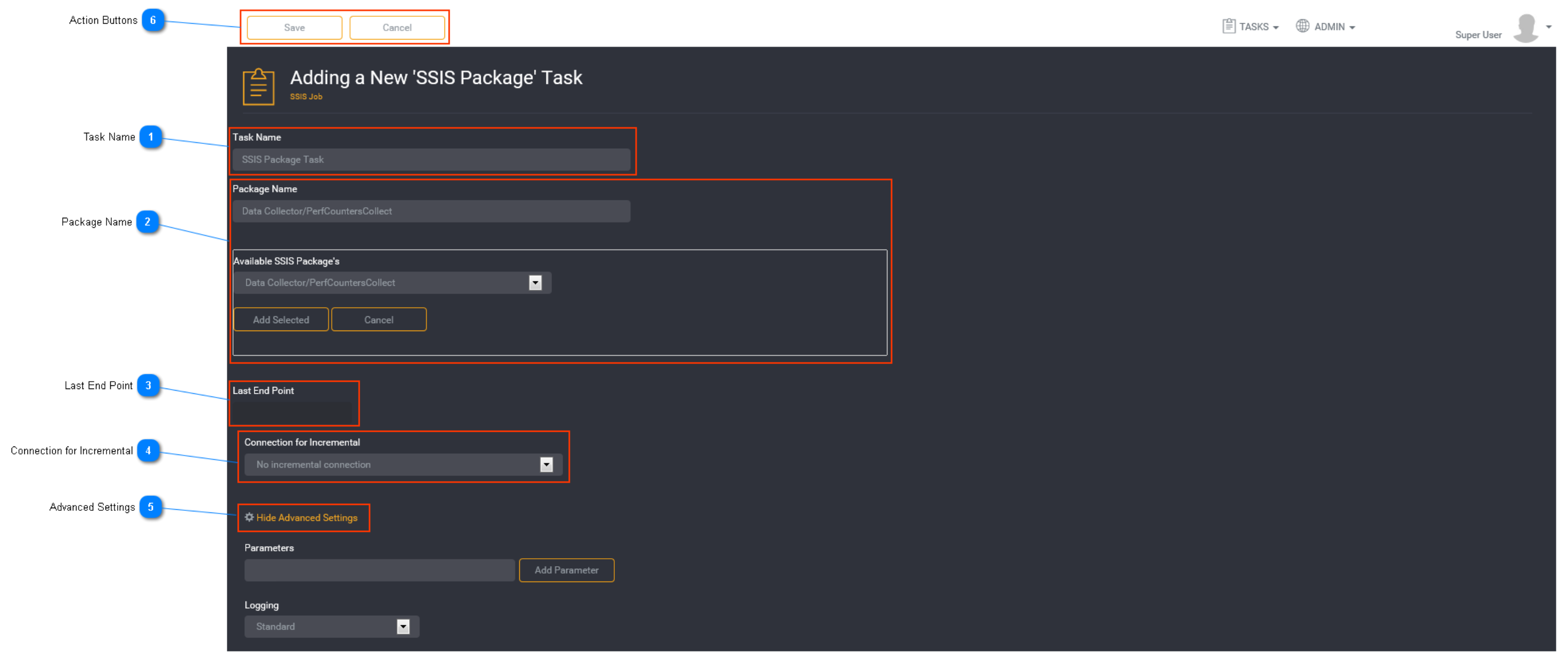 Adding a SSIS Package task
