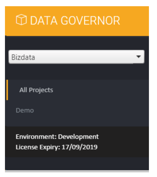 Environment and License information