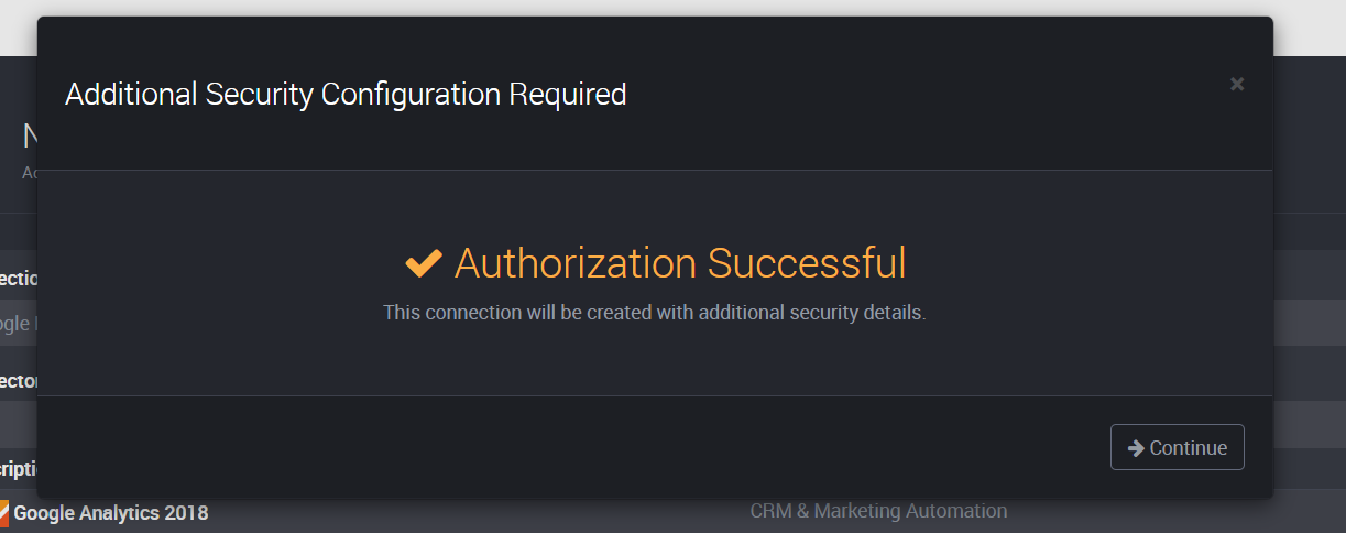Successful authorization
