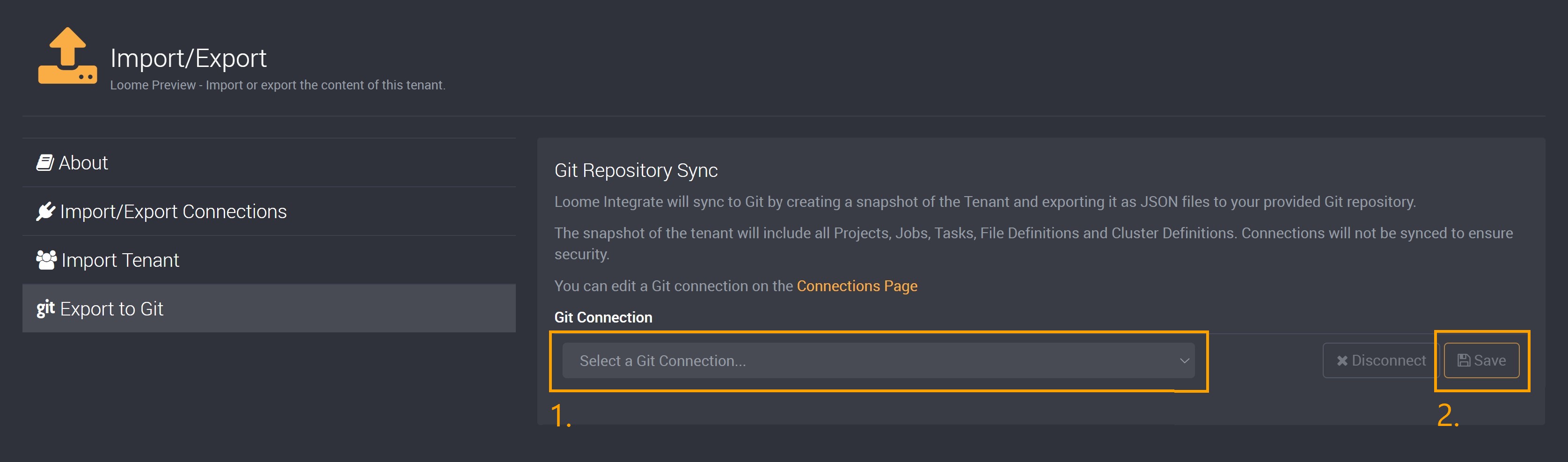 Setup Git Connection