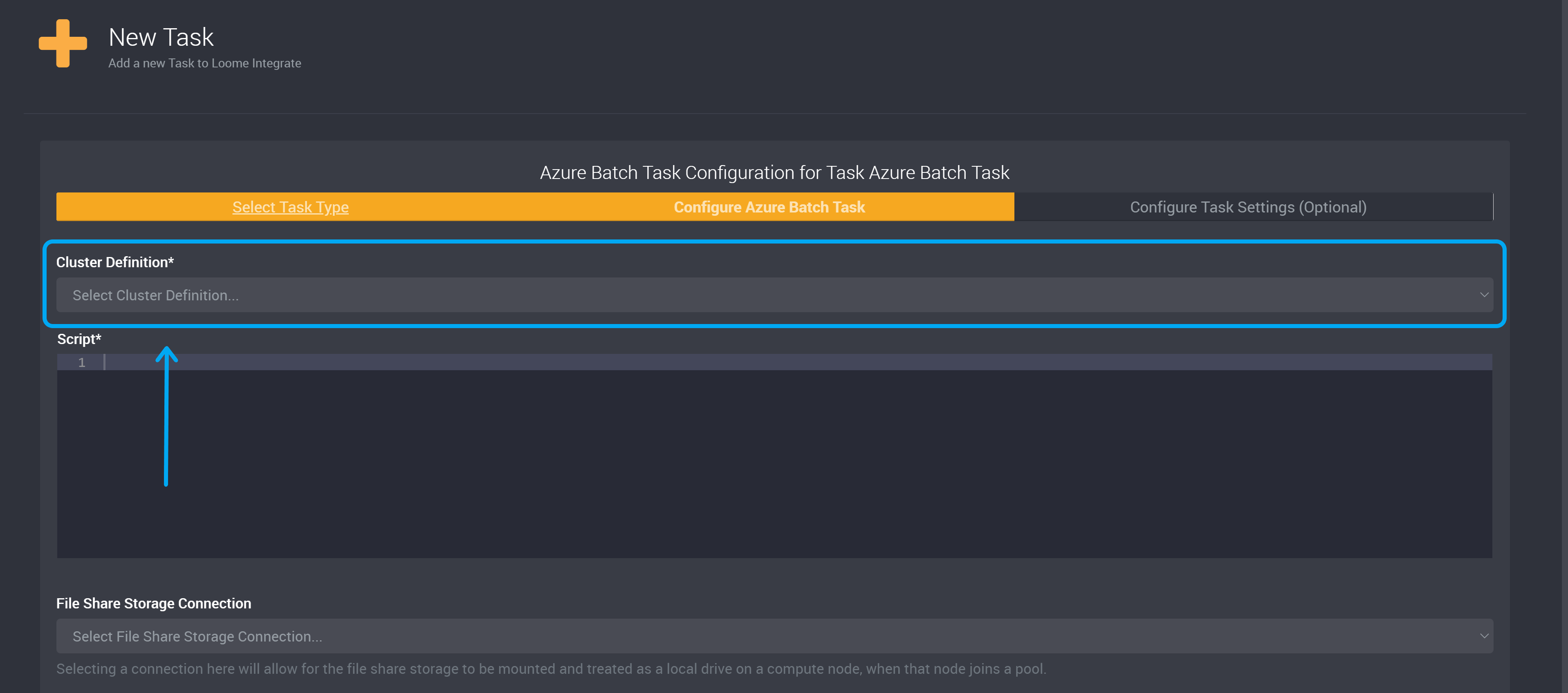 Pick a cluster definition