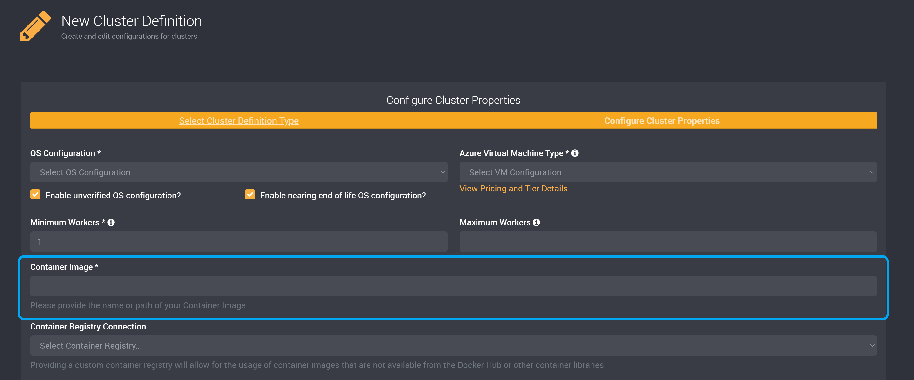 container image path