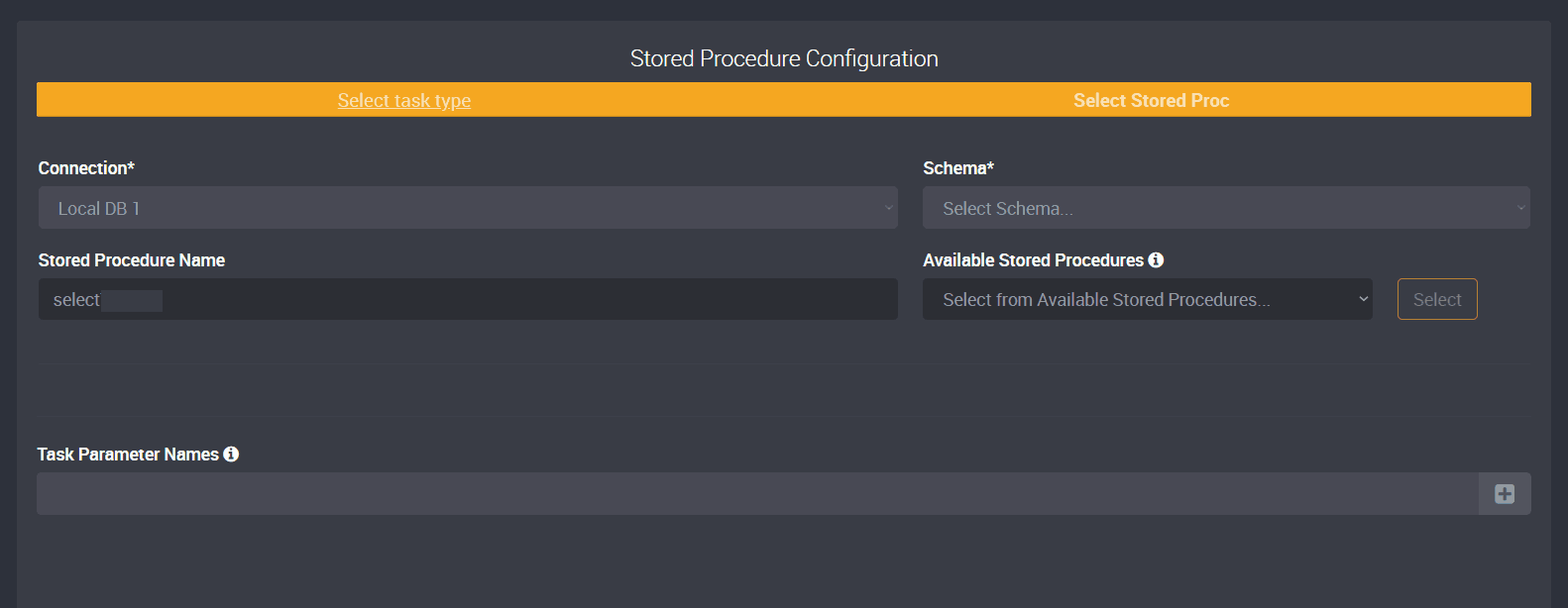 stored proc selector