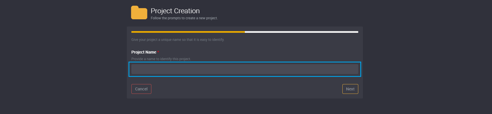 Provide a project name