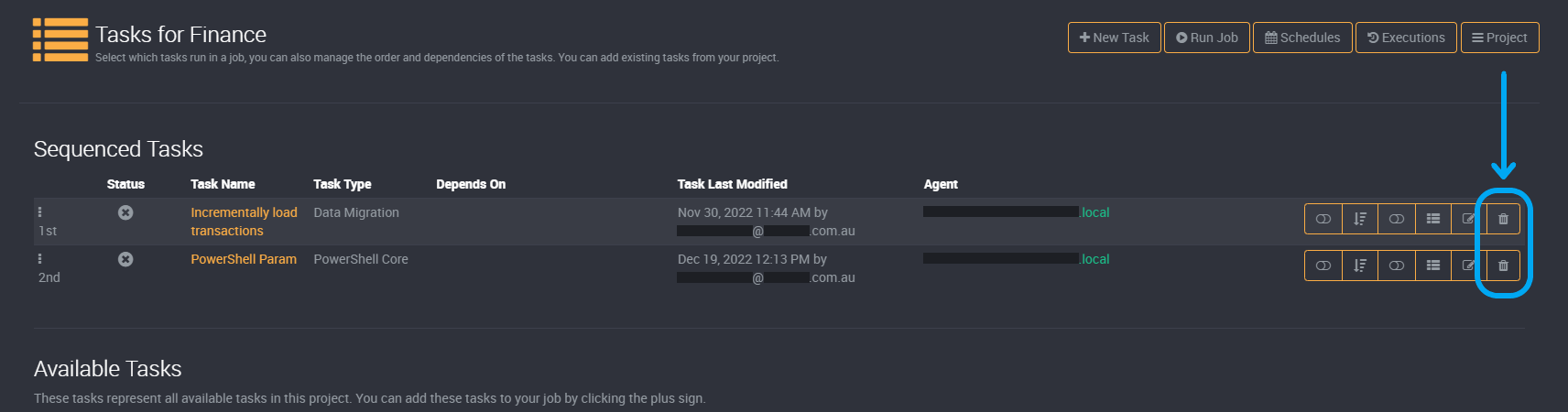 Remove a task