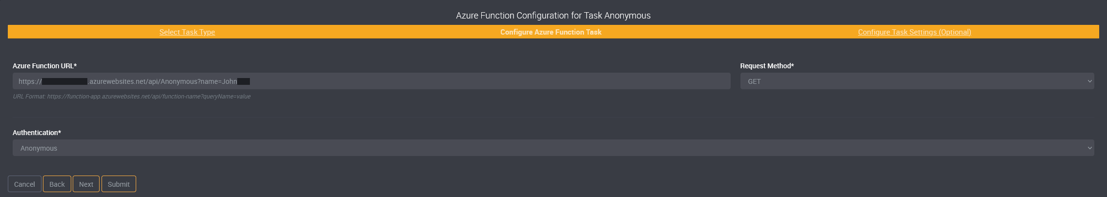 Anonymous authentication example