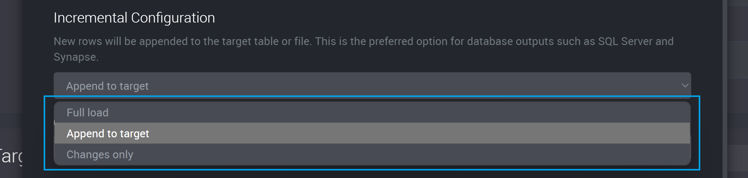 incremental appending new rows