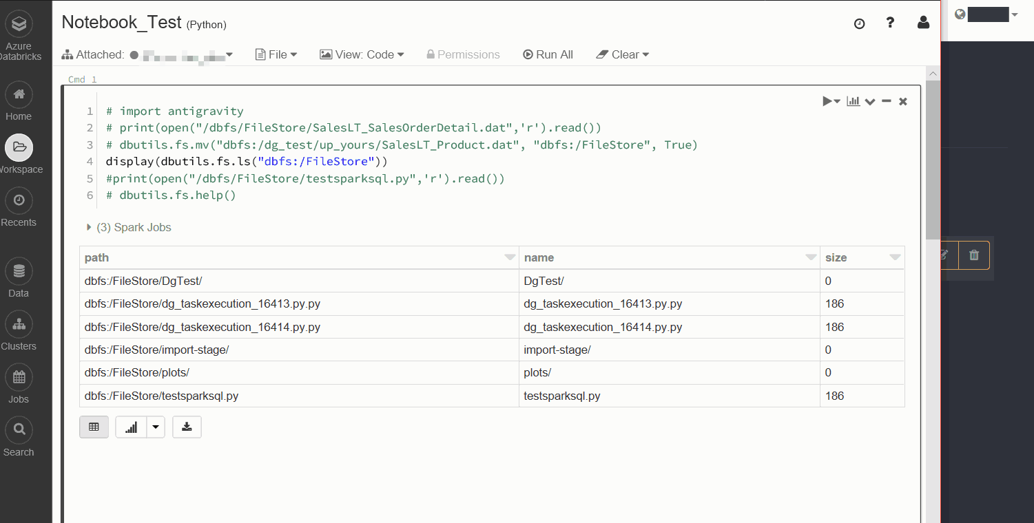 editing a databricks task