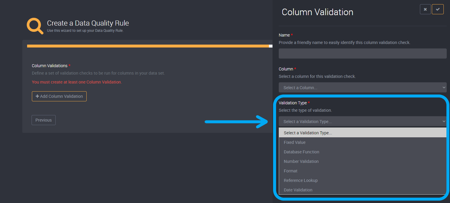 Validation type