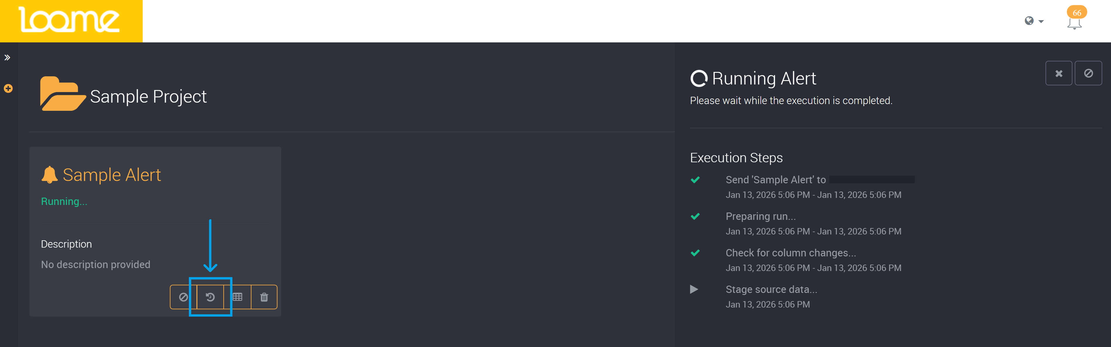 View Execution Status of rule