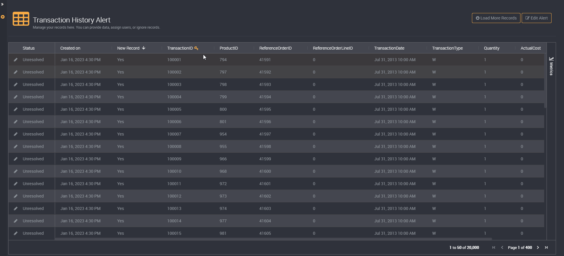 Sort and filter