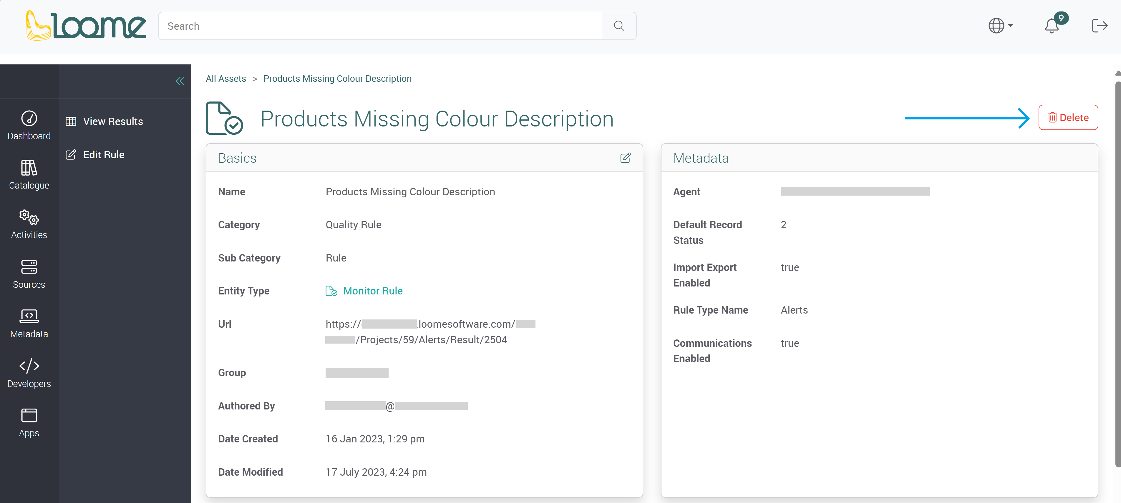 Manage asset Information