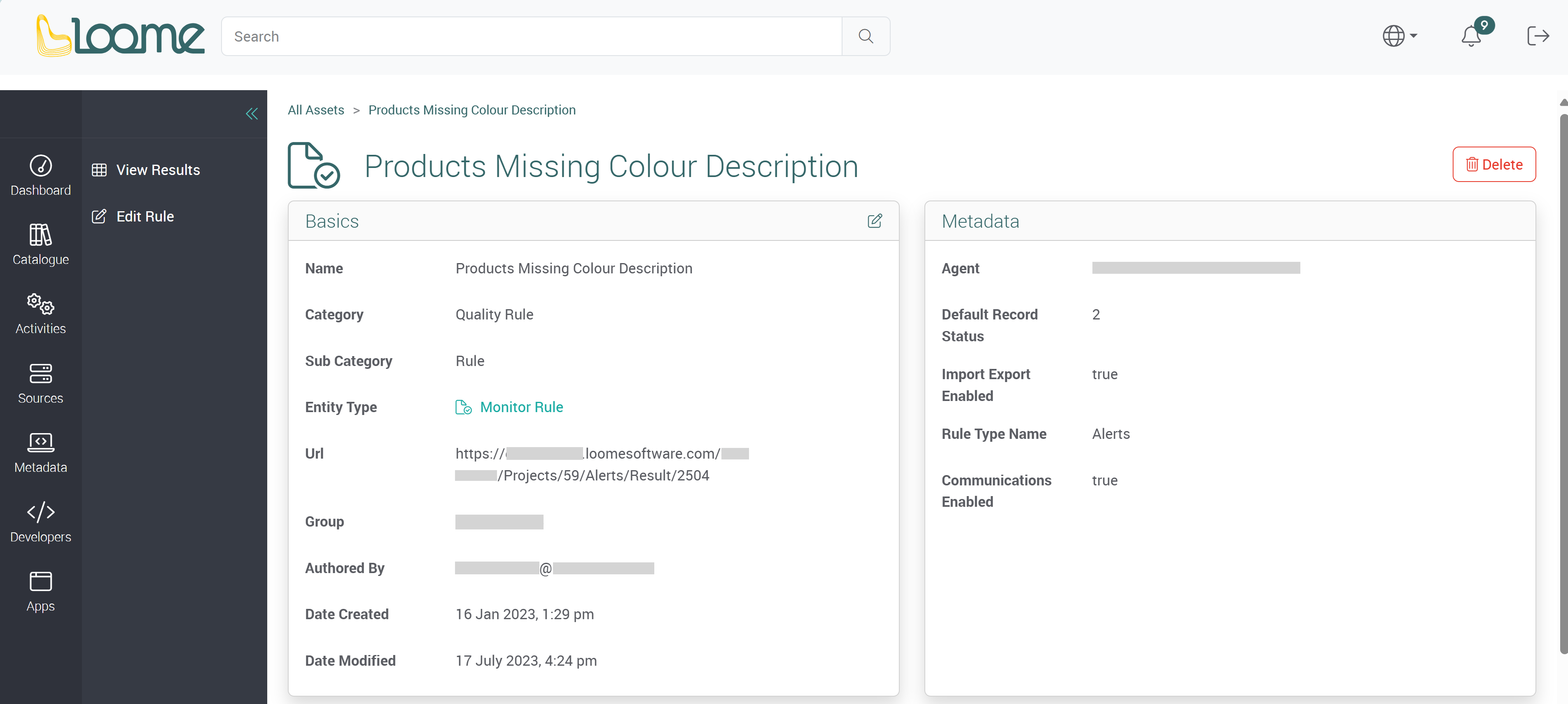 Manage asset Information