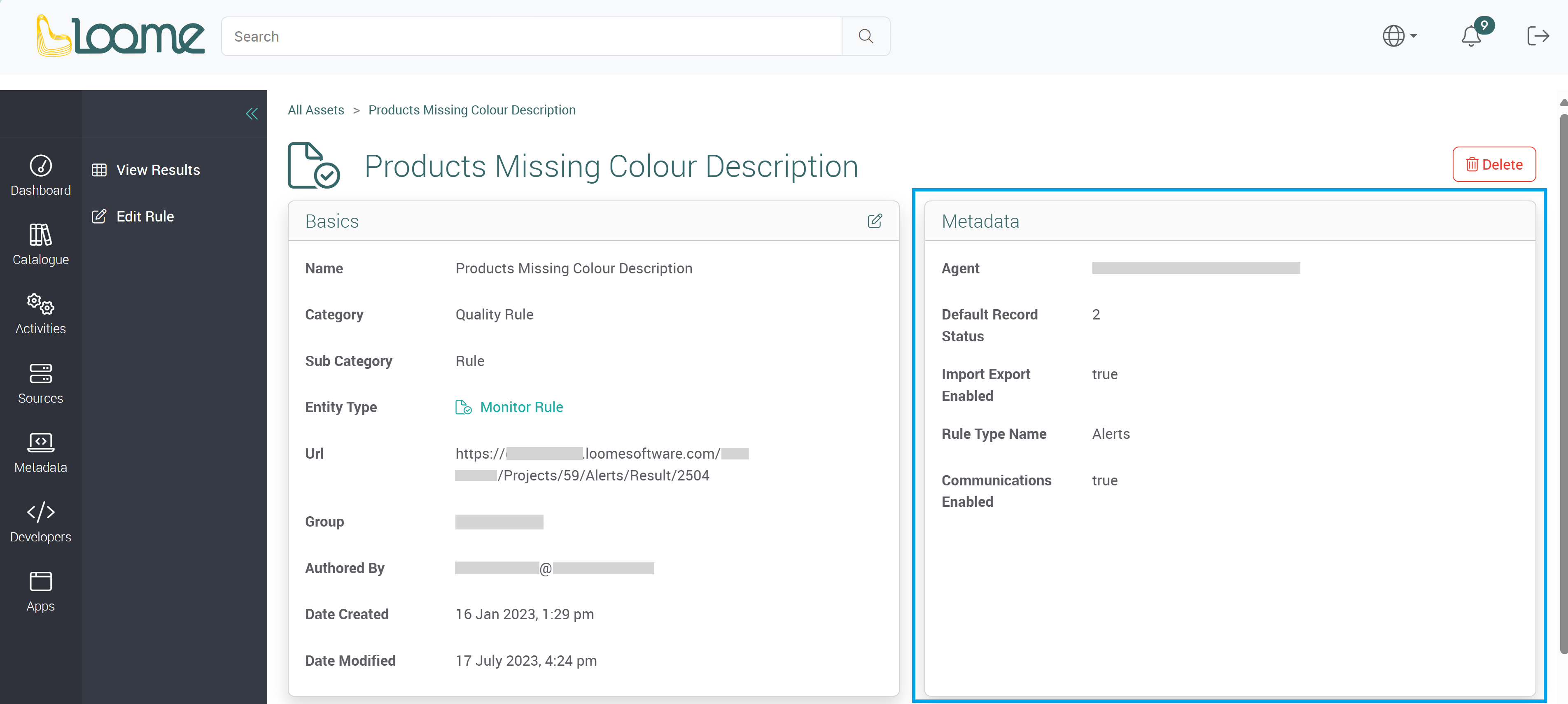 Manage asset Information