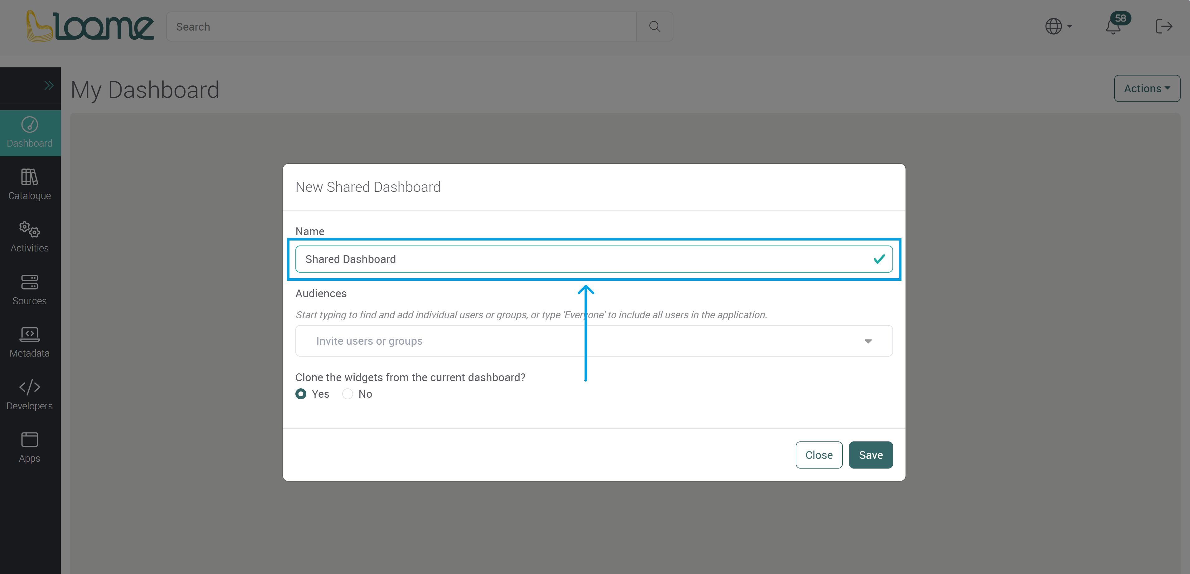 Add a new dashboard