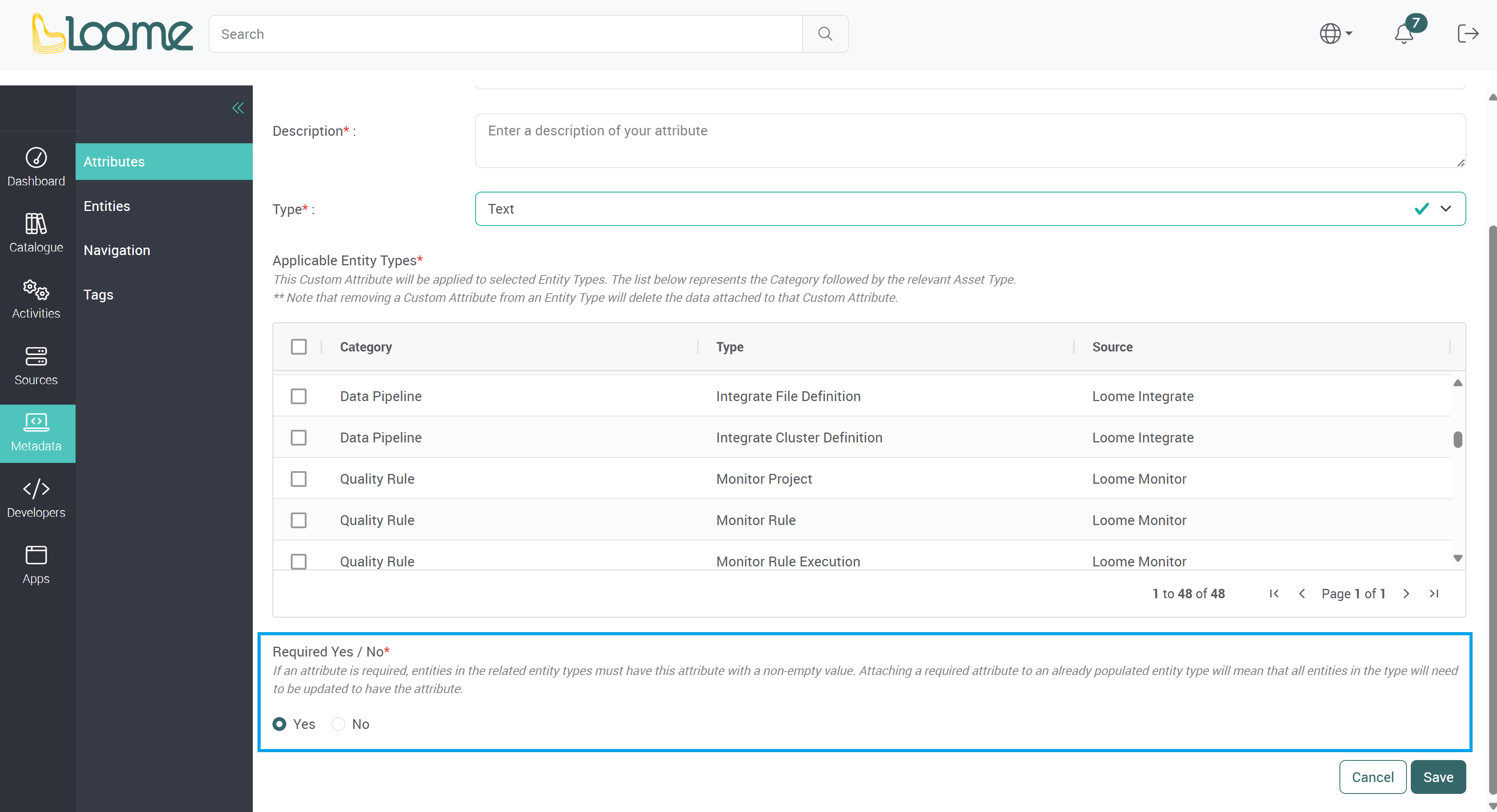Required checkbox