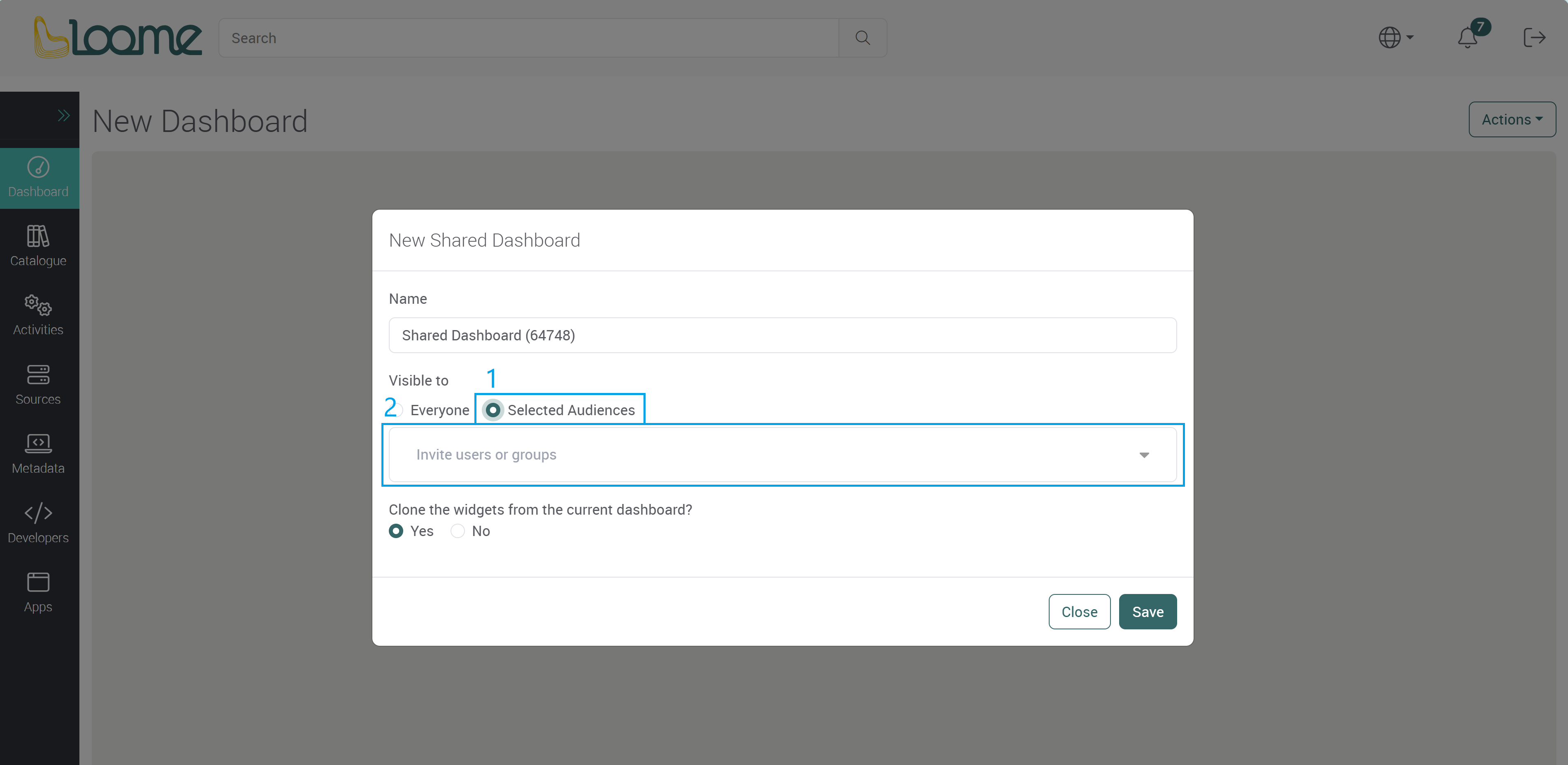 Add a new dashboard