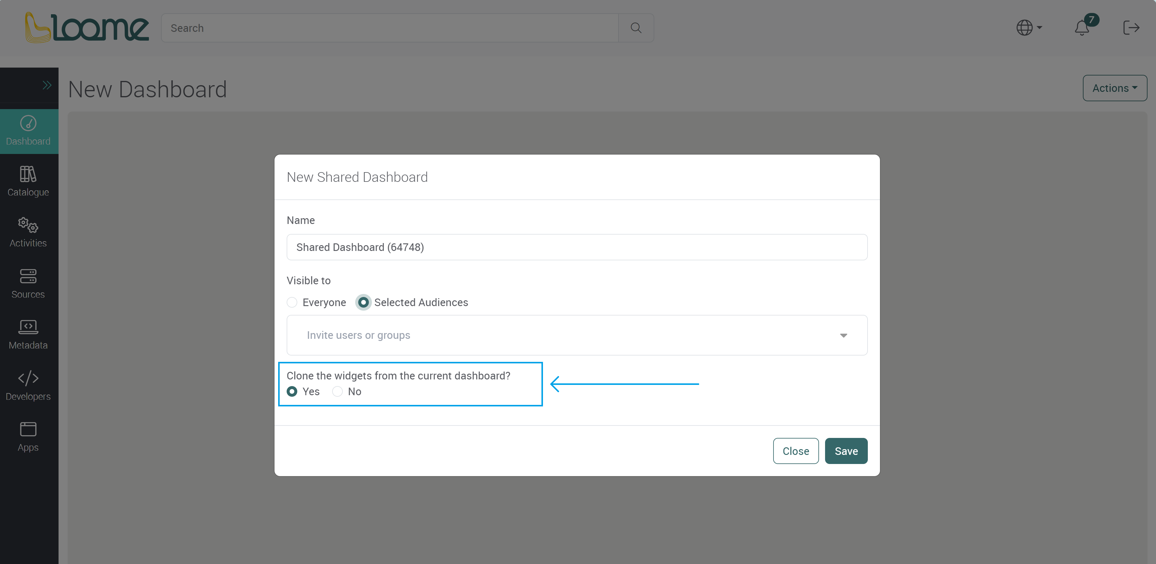Add a new dashboard