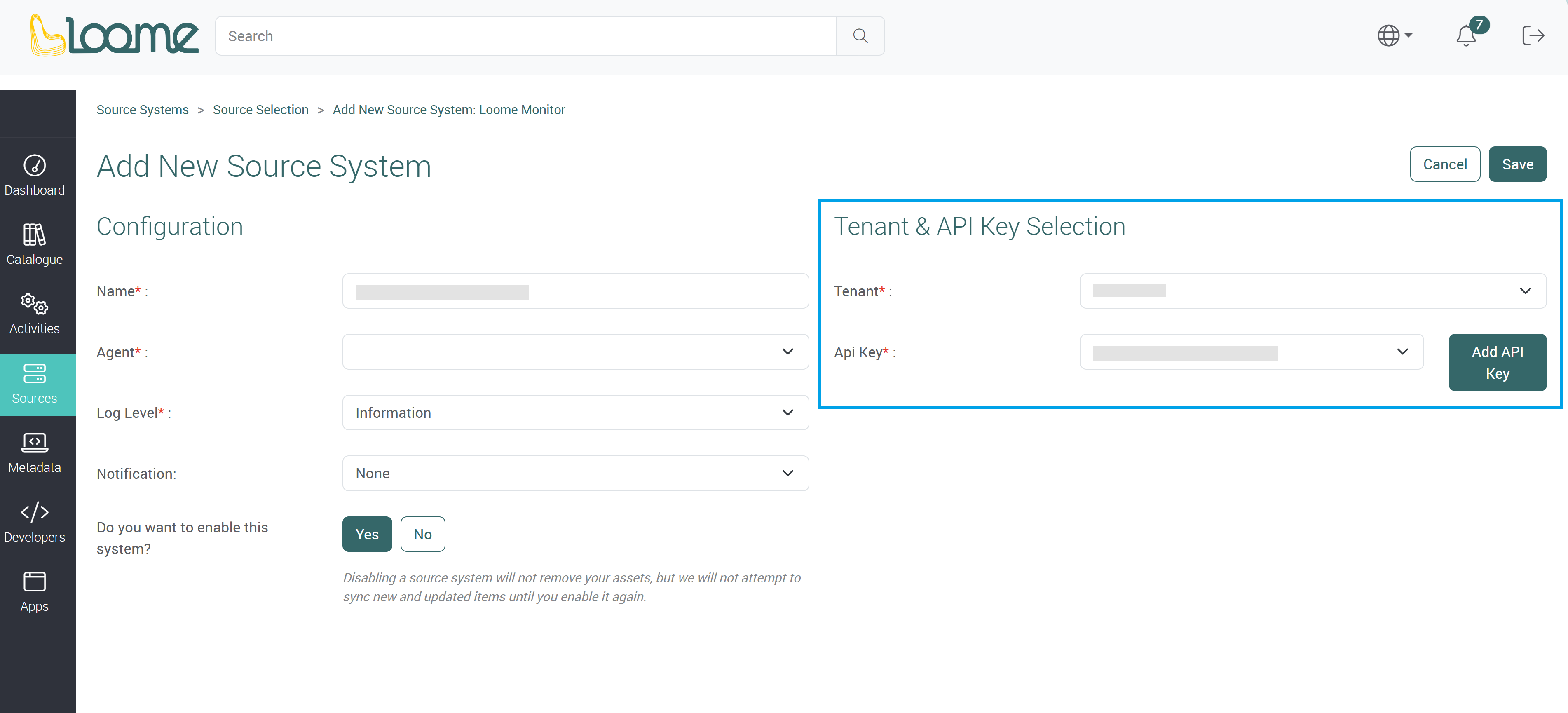 Tenant section