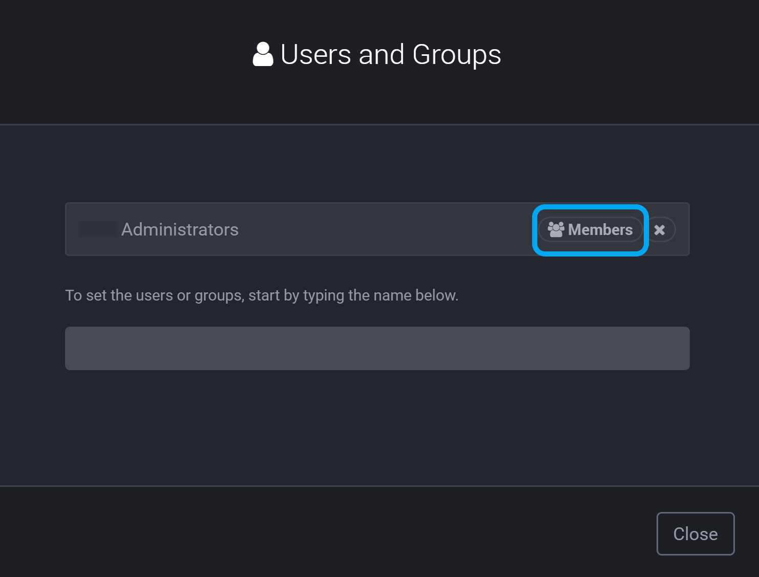 Expand to see members within group