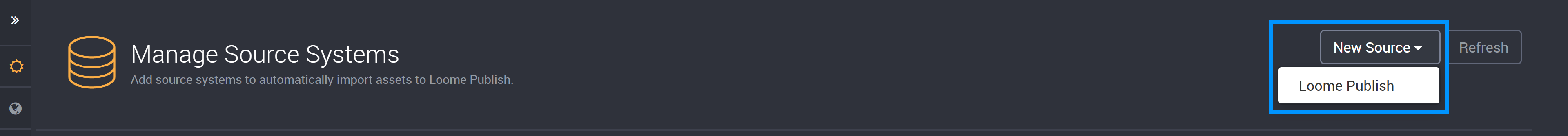 Add a new Source System