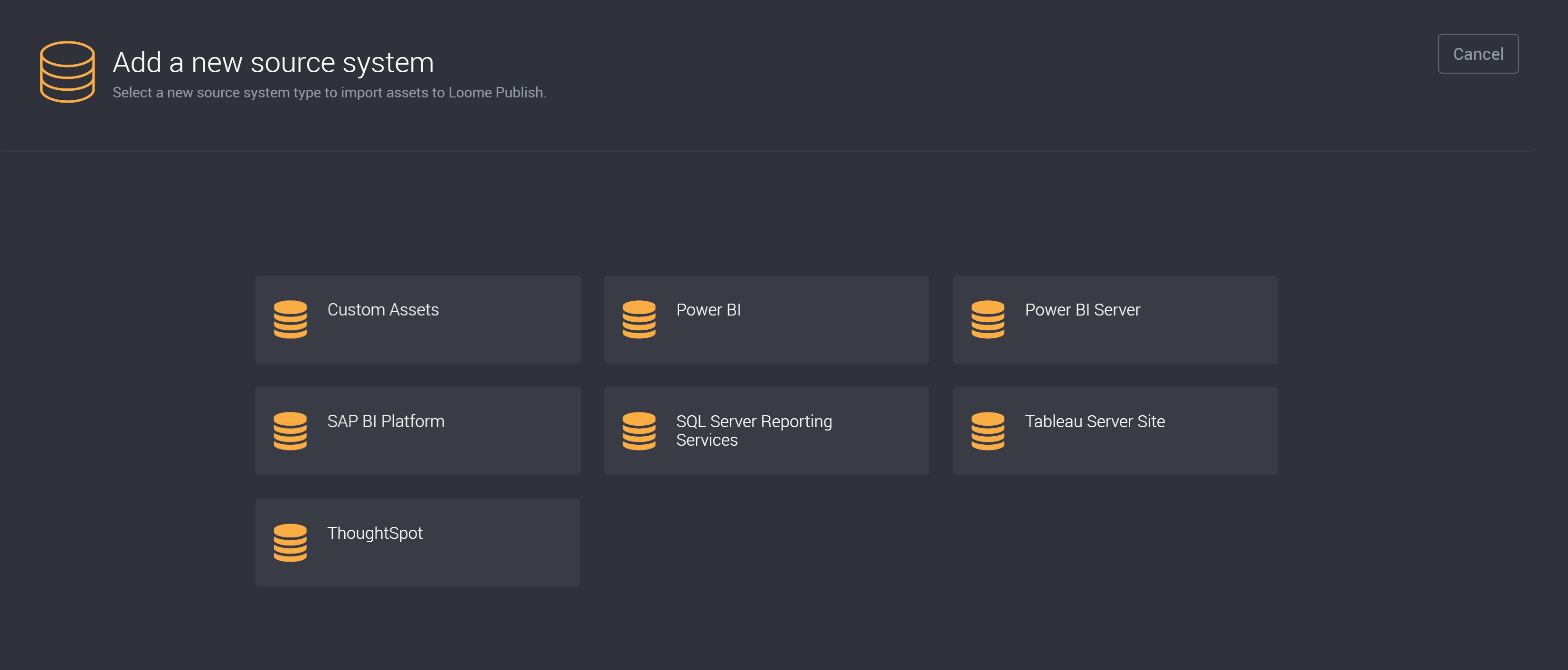 Source system types