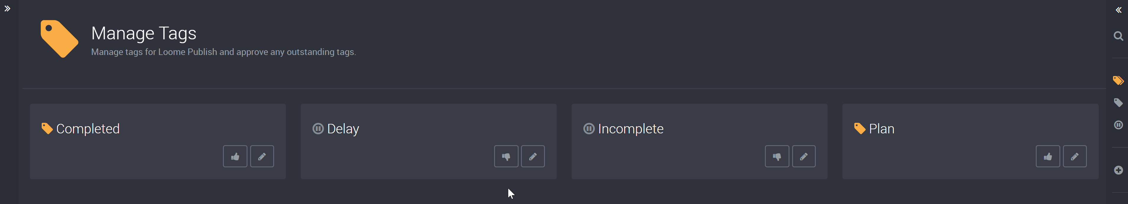 Publish and unpublish a tag