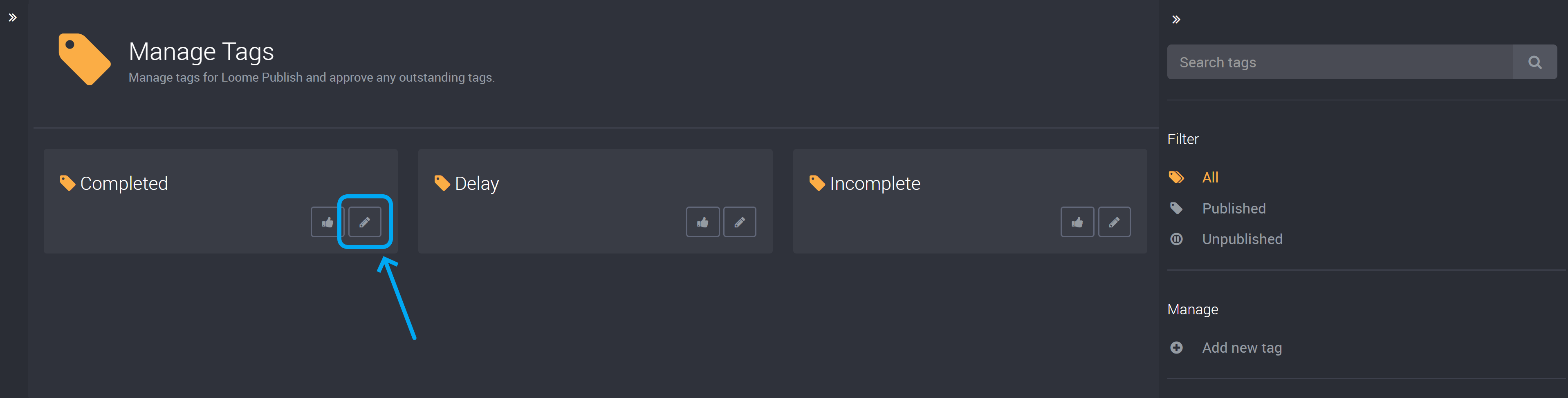 Edit a tag