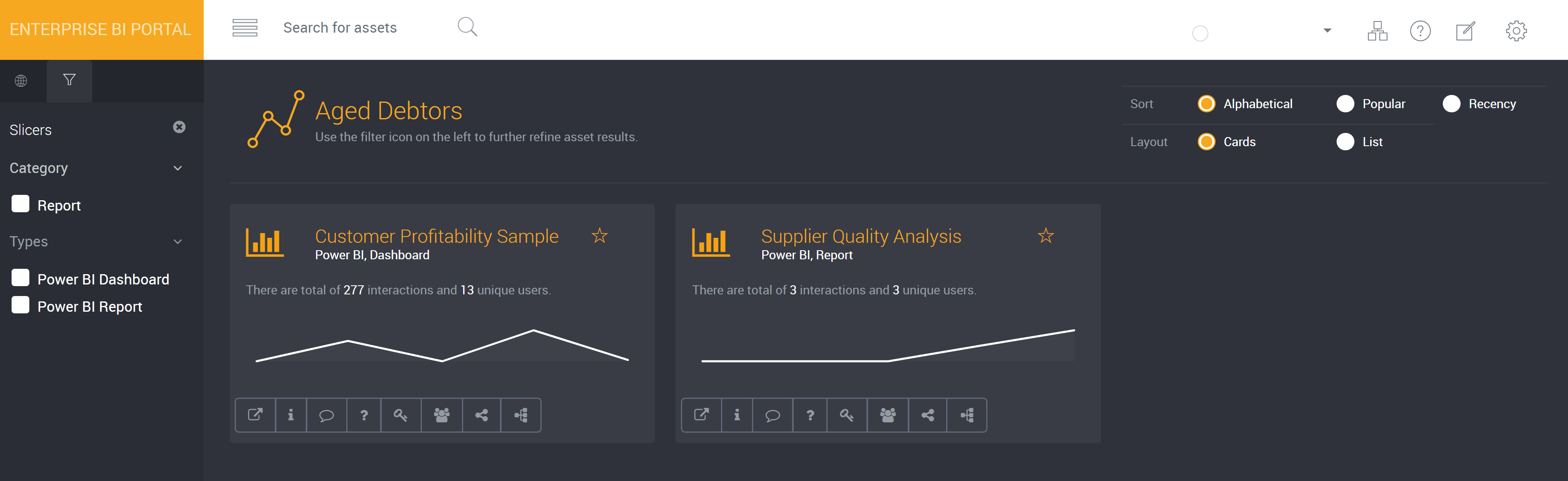 Subject Area Slicers