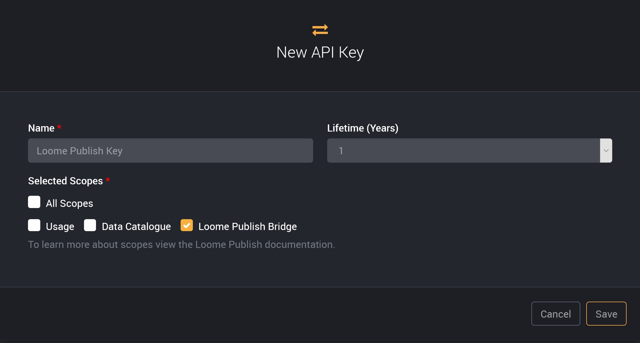 API Key Creation